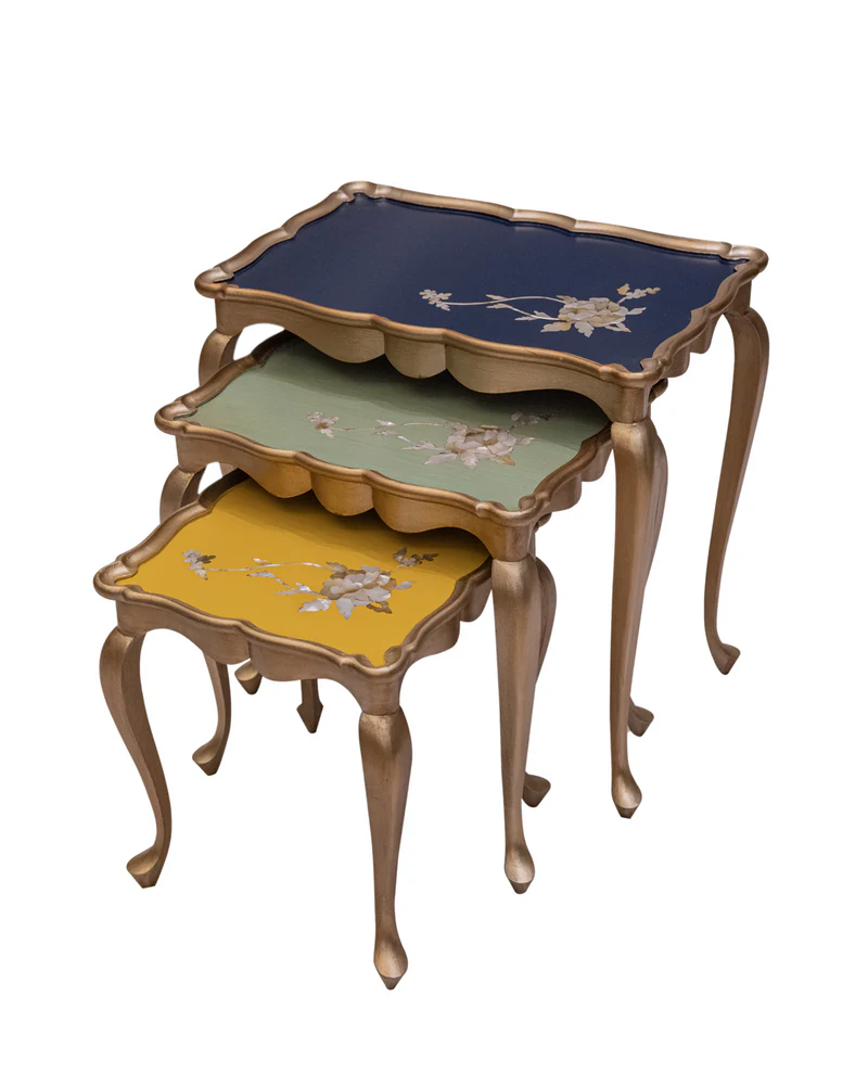 Flora Hue Nesting Table (Mother of Pearl)
