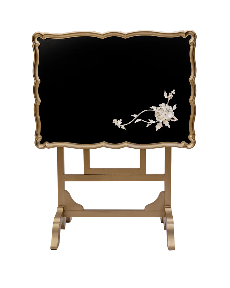 Luxe Petal Charm Folding Table